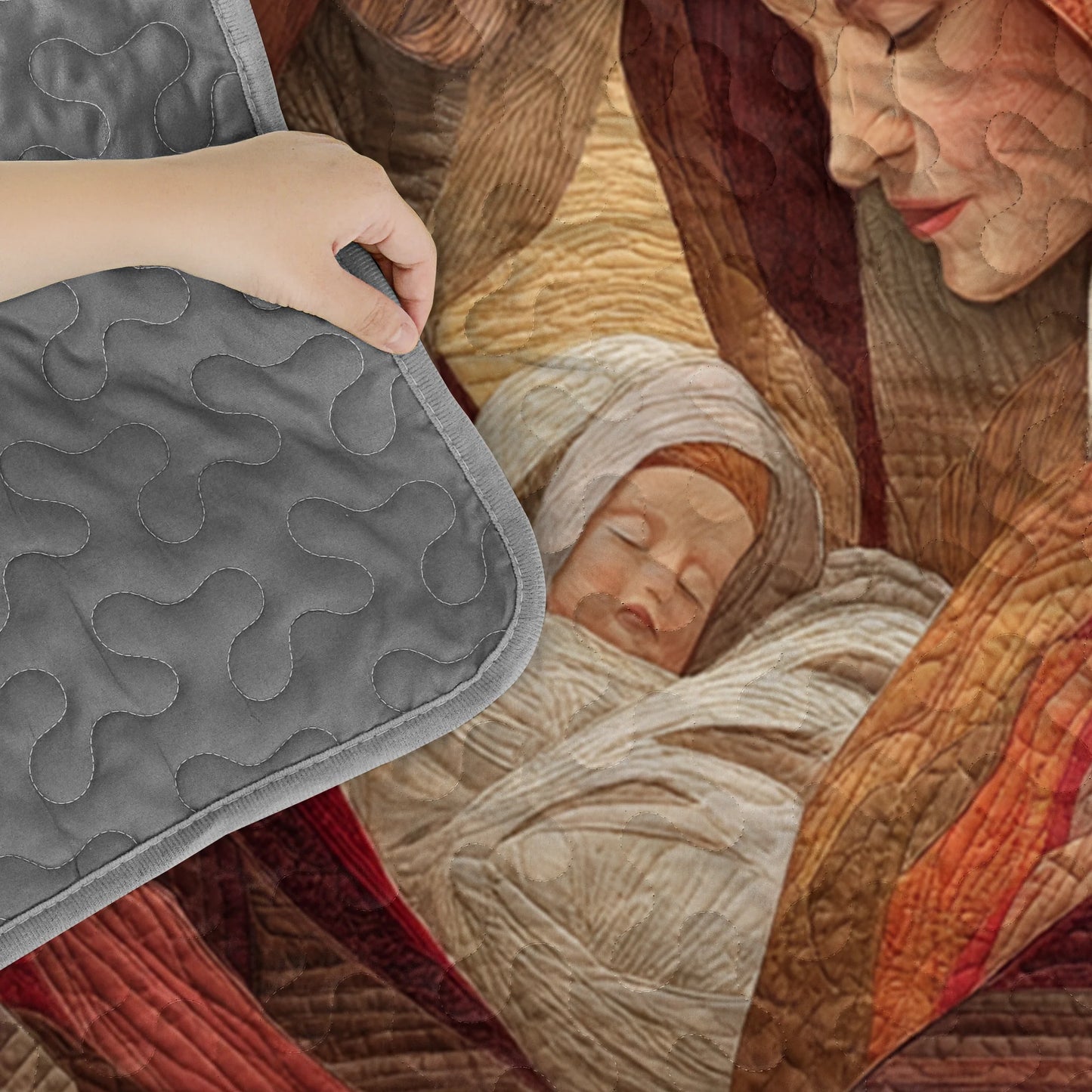 Shineful Quilt 3-Piece Set Sacred Geometry of Grace