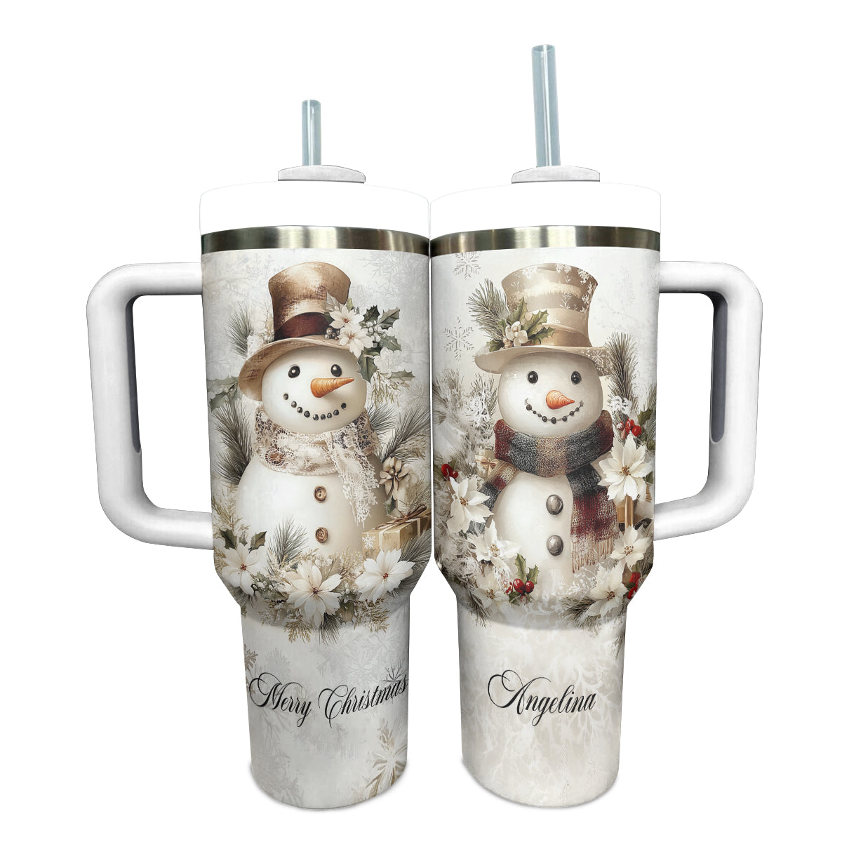 Shineful Tumbler Pesonalized Yellow Snowman