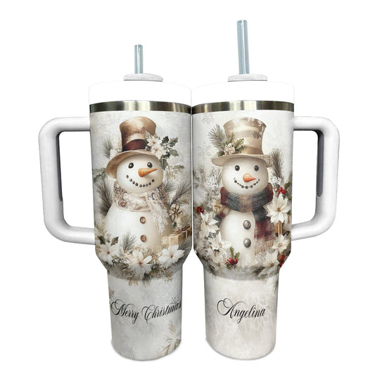 Shineful Tumbler Pesonalized Yellow Snowman