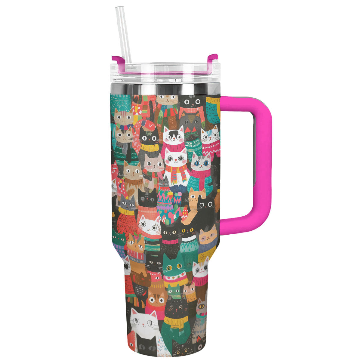 Shineful Tumbler Christmas Cozy Cats