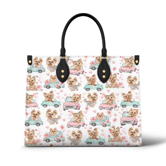 Shineful Leather Bag Yorkie Love