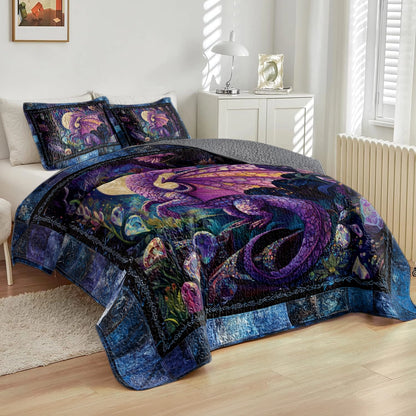 Shineful All Season Quilt 3-Piece Set Celestial Dragon Haven