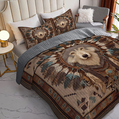 Shineful All Season Quilt 3-Piece Set Silent Guardian