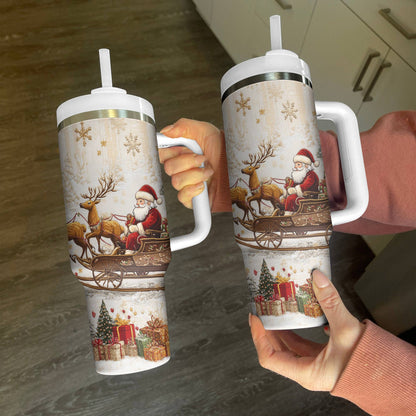 Shineful Tumbler Santa Sleigh