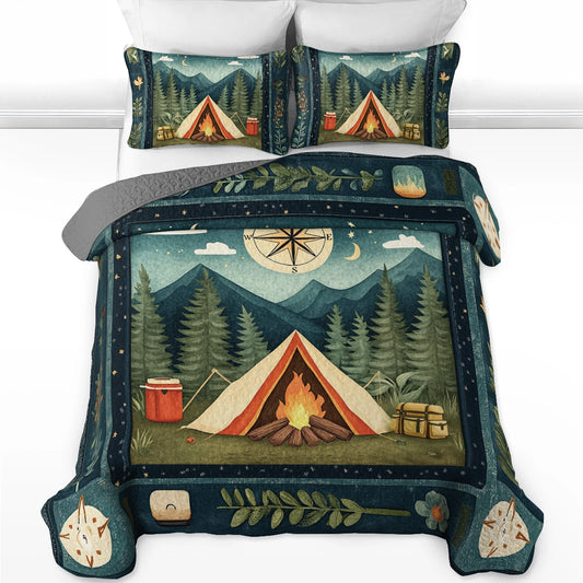 Shineful All Season Quilt 3-Piece Set Campfire Dreams