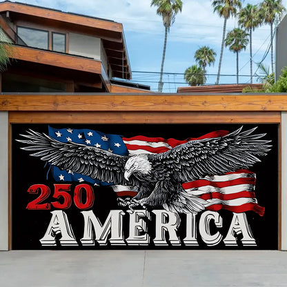 Shineful Garage Door Banner Decoration 250 Years Unbroken