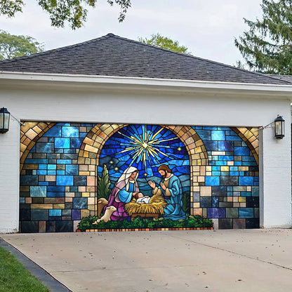 Shineful Garage Door Banner Decoration Divine Grace