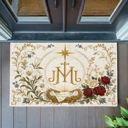 Shineful Nativity Blessing Ultra-Thin Non Skid Floor Mat, Kitchen Rugs