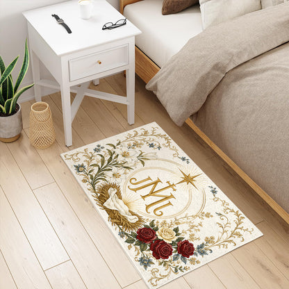 Shineful Nativity Blessing Ultra-Thin Non Skid Floor Mat, Kitchen Rugs