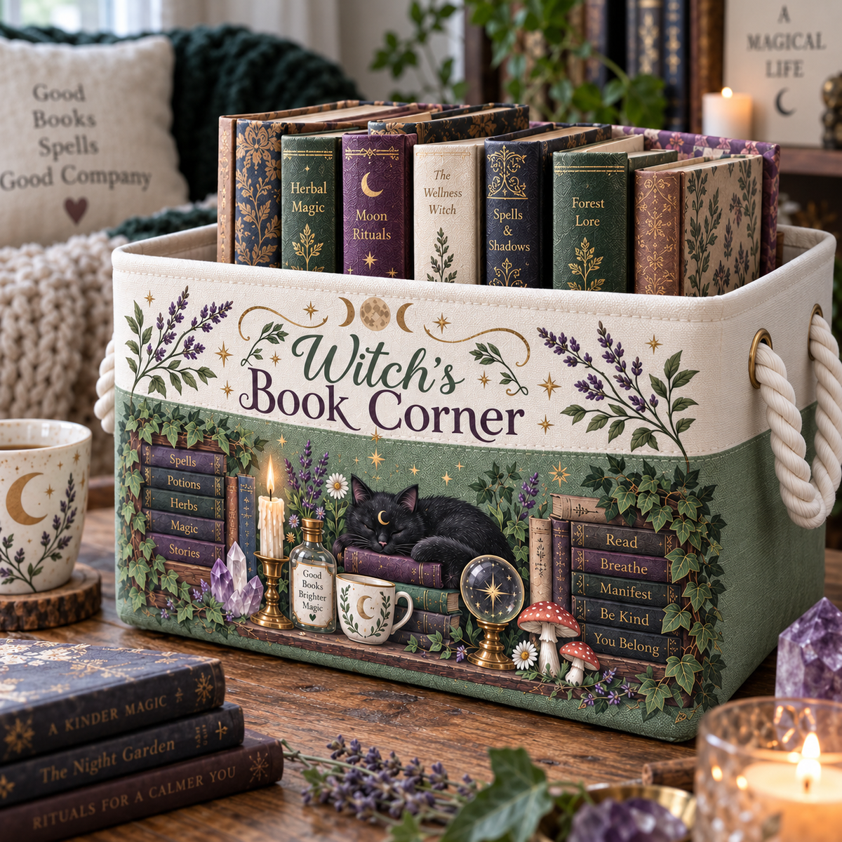 Shineful Books & Magic Storage Basket