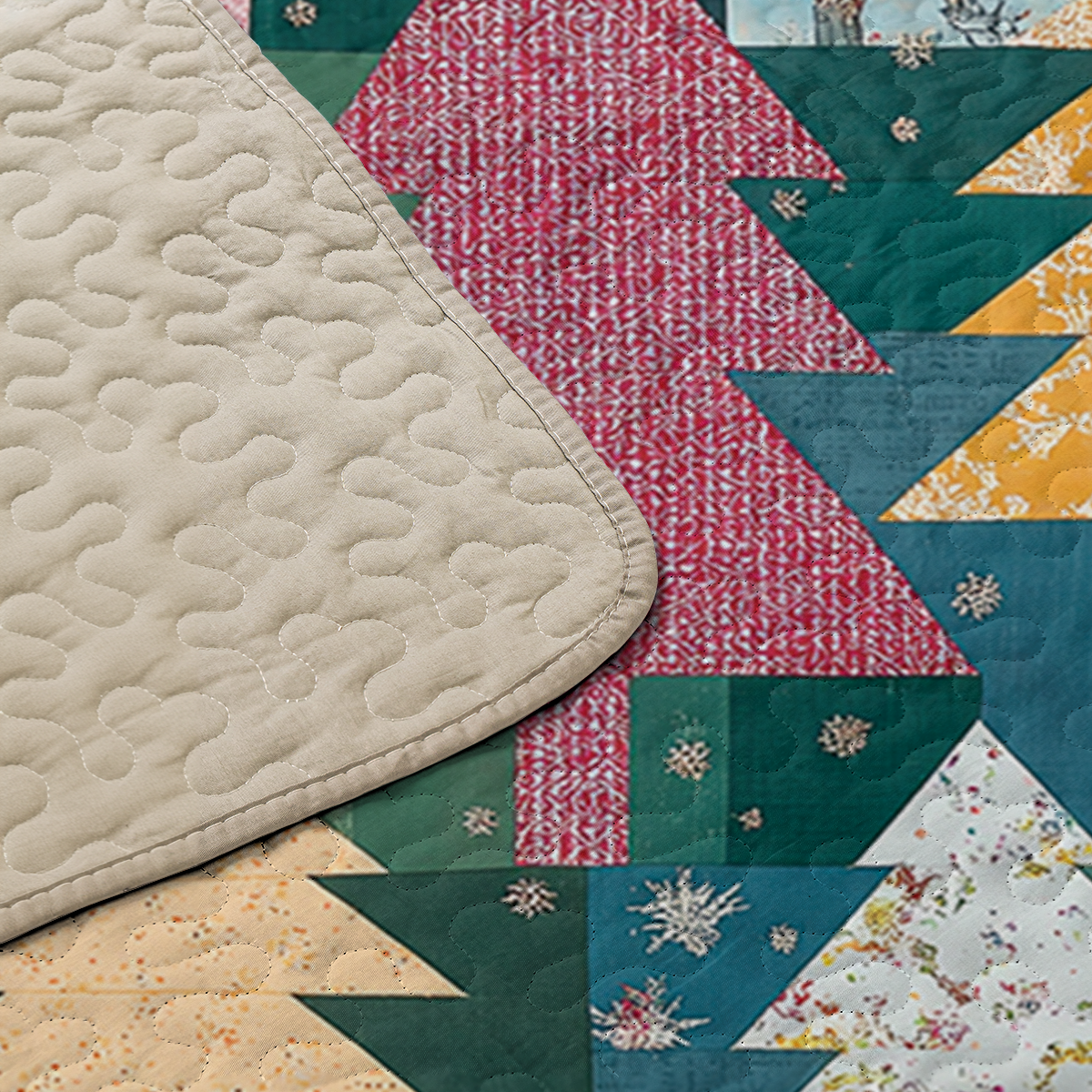 Shineful All Season Quilt 3-Piece Set Rustic Christmas Forest