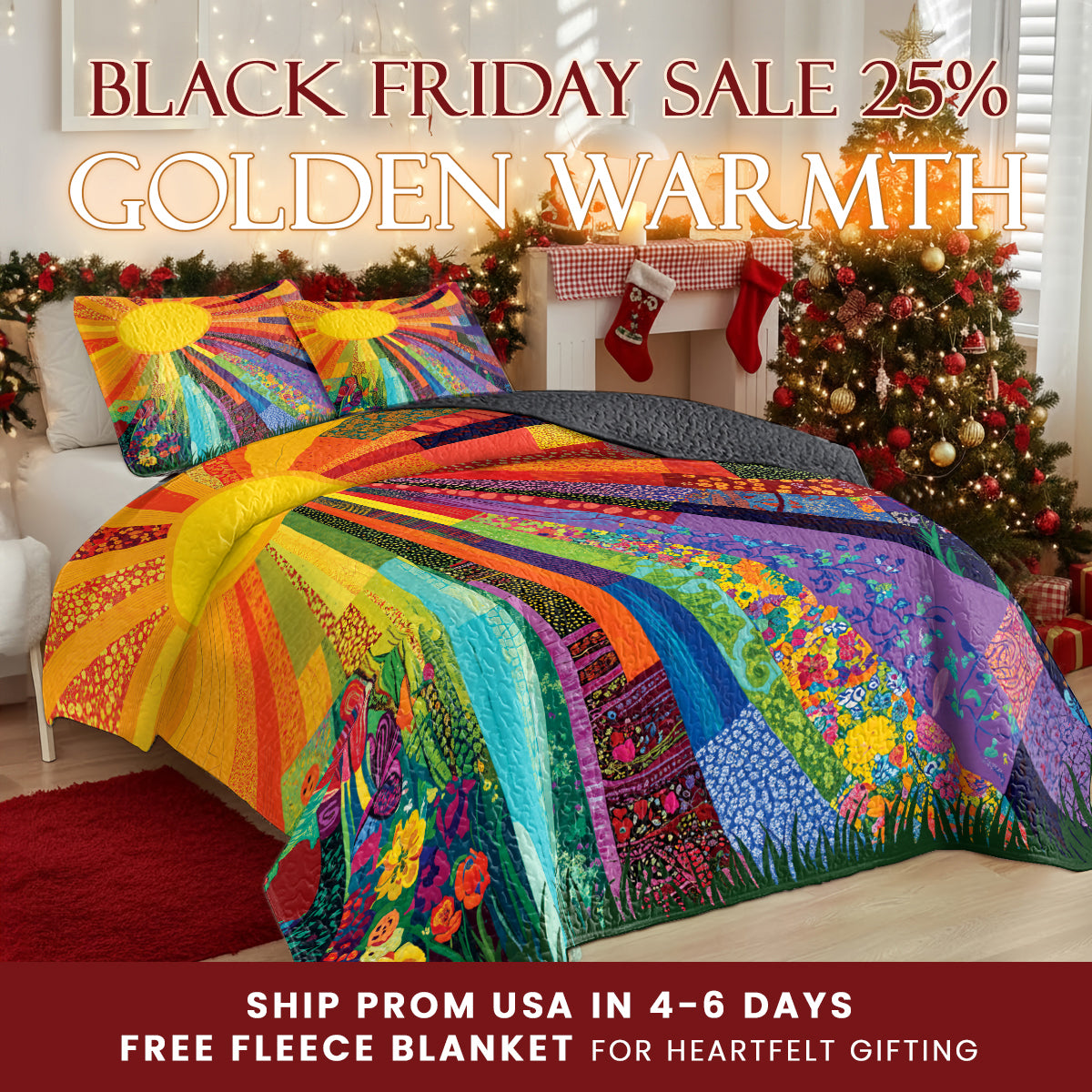 Shineful Quilt 3-Piece Set Sunshine Radiance