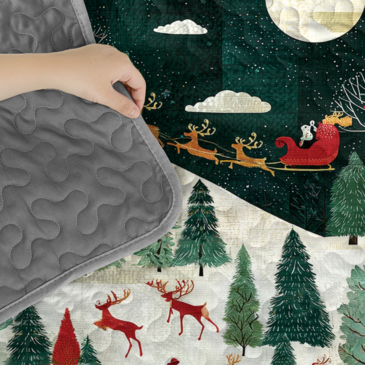 Shineful Quilt 3-Piece Set Christmas Eve Magic