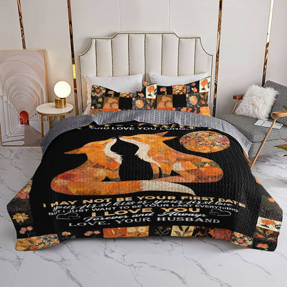 Shineful All Season Quilt 3-Piece Set I Love You