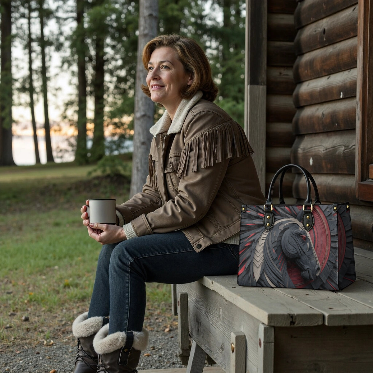 Shineful Leather Bag Obsidian Stallion Core