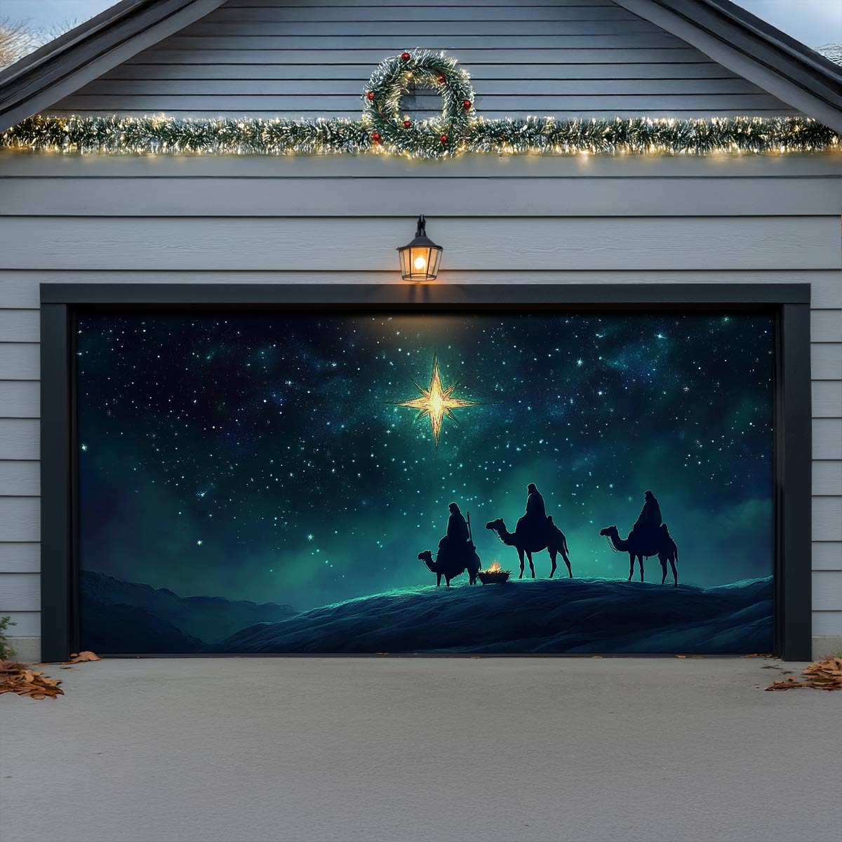 Shineful Garage Door Banner Decoration Starlit Journey