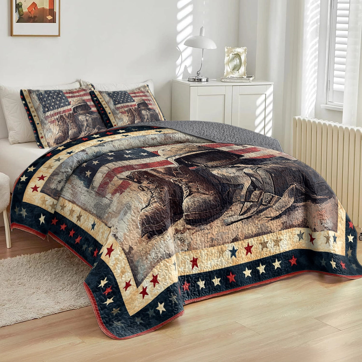 Shineful All Season Quilt 3-Piece Set - Honor & Valor