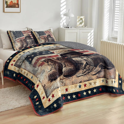 Shineful All Season Quilt 3-Piece Set - Honor & Valor