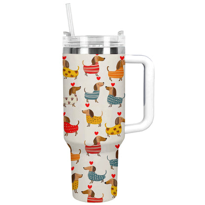 Shineful Tumbler Delight Dachshund With Heart