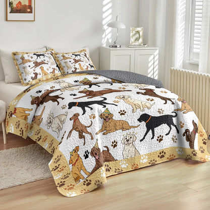 Shineful All Season Quilt 3-Piece Set - Labrador Adventures