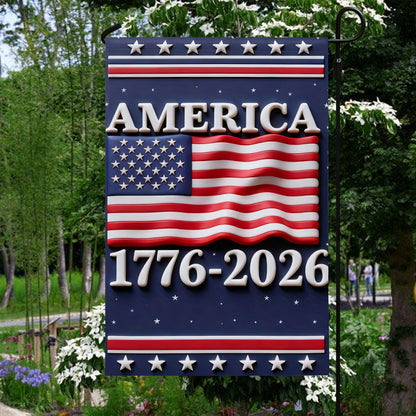 Shineful Gargen Flag 12" x 18" - America Years of Legacy