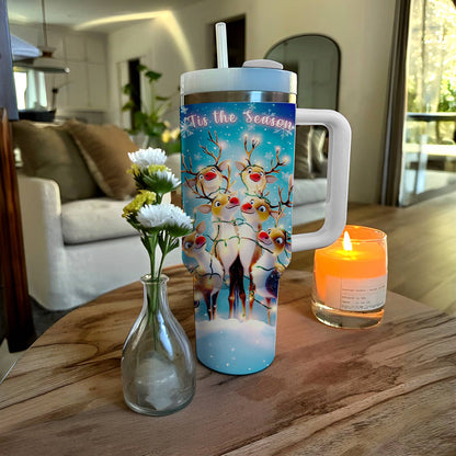 Shineful Tumbler Christmas Reindeer Cheer