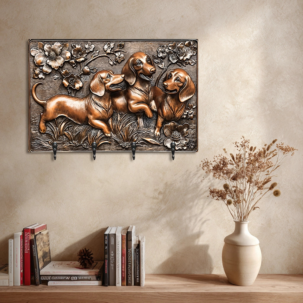 Shineful Key Holder Joyful Dachshund Delight