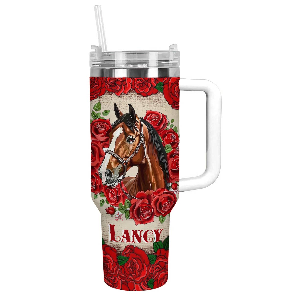 Shineful Tumbler Horse Rose