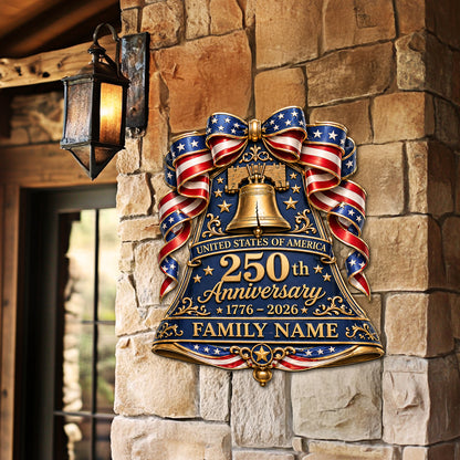 Shineful Liberty Bell Personalized Wood Sign