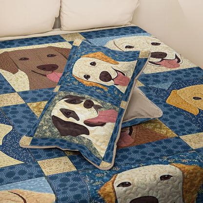Shineful All Season Quilt 3-Piece Set - Labrador Lover's Delight