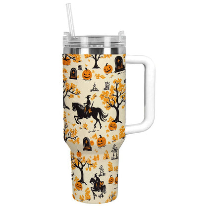 Shineful Tumbler Riding Pumpkins