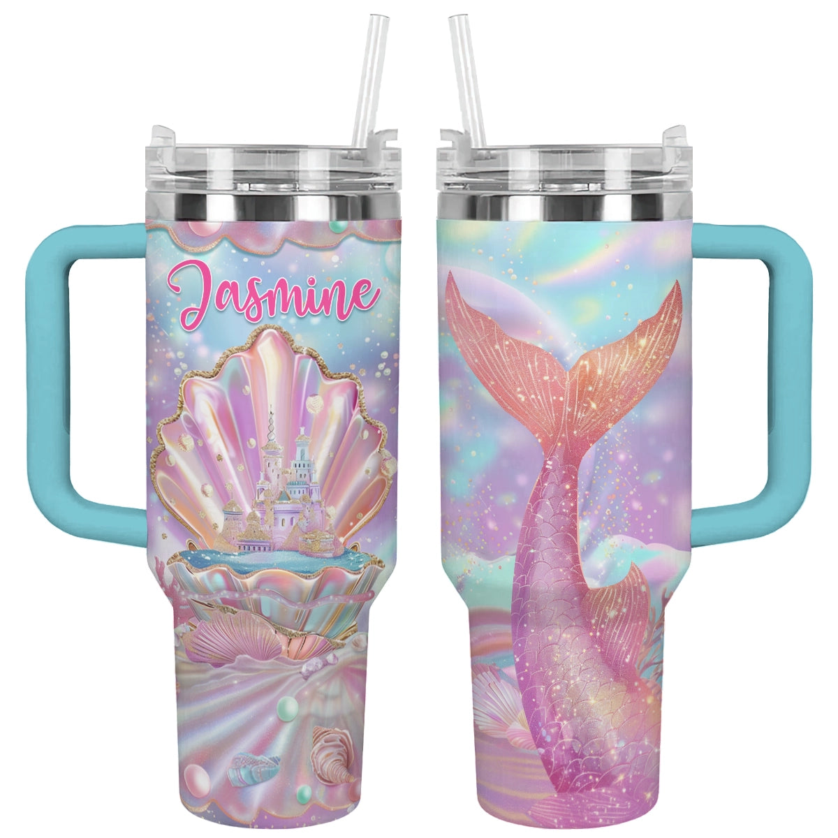 Shineful Tumbler Personalized Mermaid Enchanted Seas