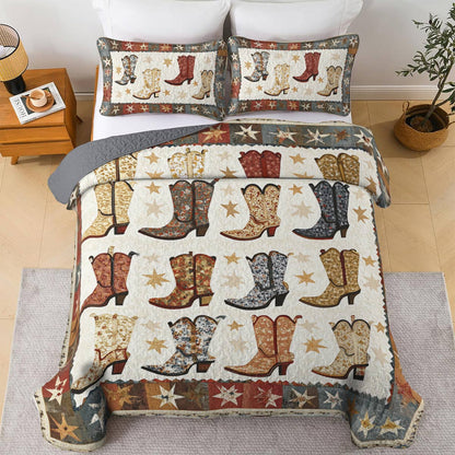 Shineful All Season Quilt 3-Piece Set Cowboy Charm