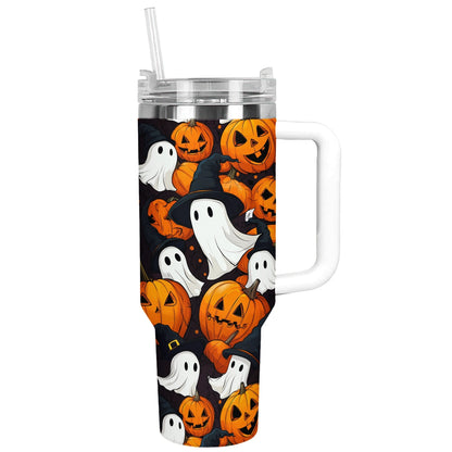 Shineful Tumbler Halloween  Pumpkin Ghosts