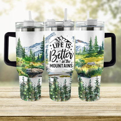 Shineful Tumbler Moutain Life