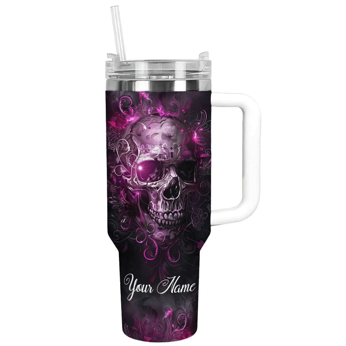 Shineful Tumbler Personalized Skull Vibes