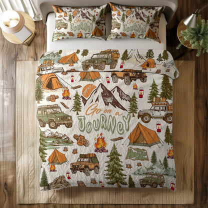 Shineful All Season Quilt 3-Piece Set - Camping Comfort