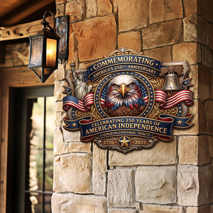 Shineful Eagle Tribute Wood Sign