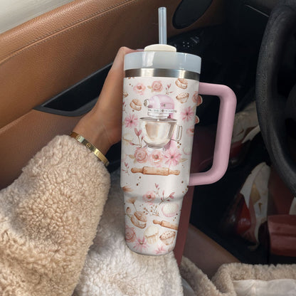 Shineful Tumbler Floral Baking
