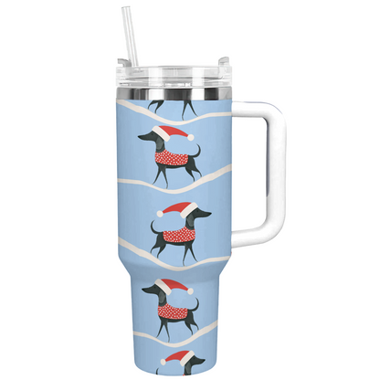 Shineful Tumbler Jolly Dachshund Christmas