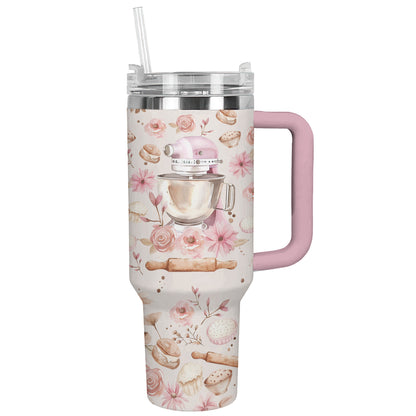 Shineful Tumbler Floral Baking