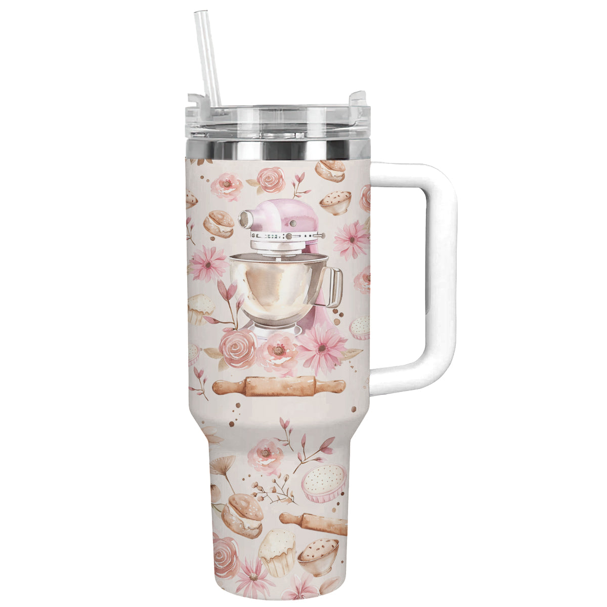 Shineful Tumbler Floral Baking