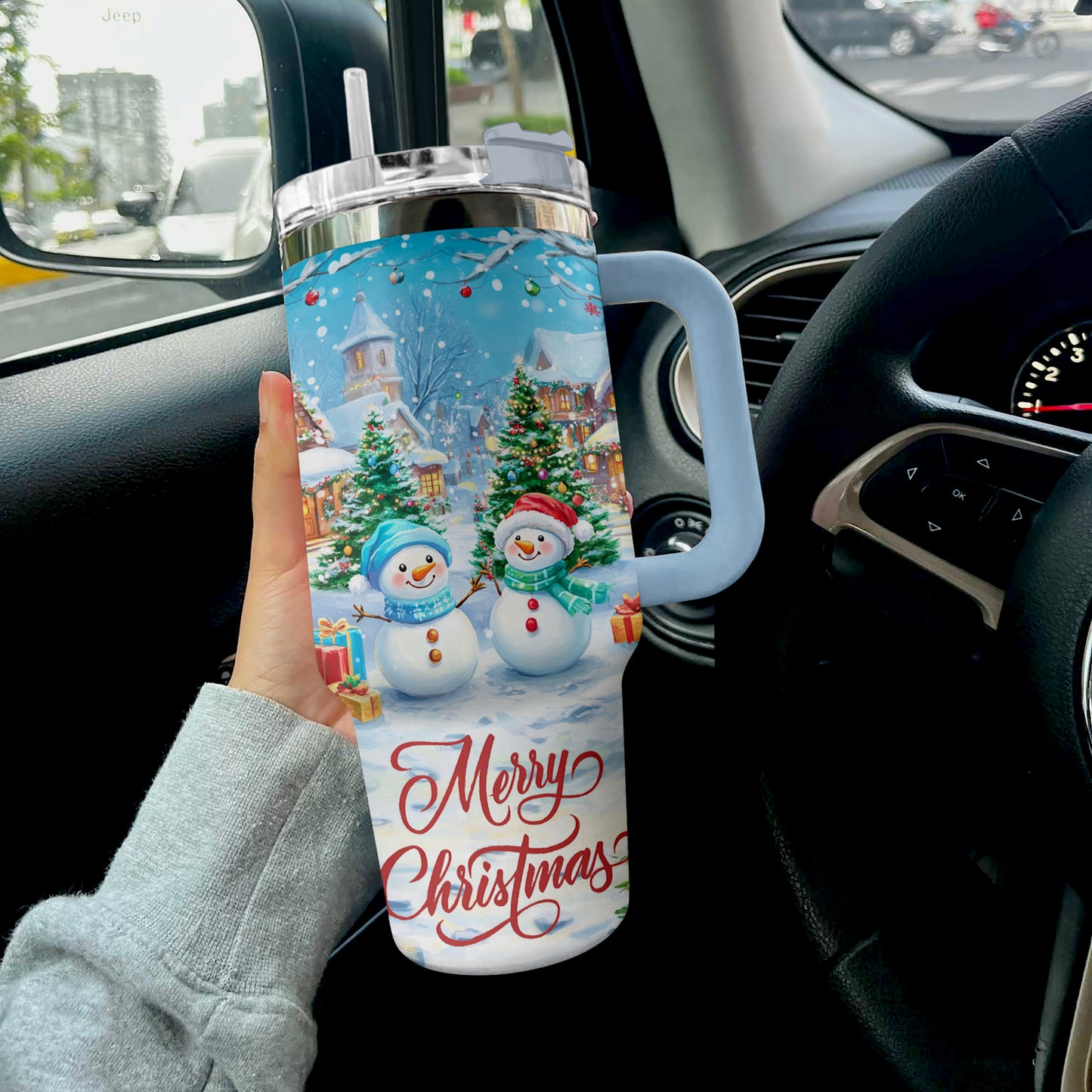 Shineful Tumbler Merry Christmas Snowman