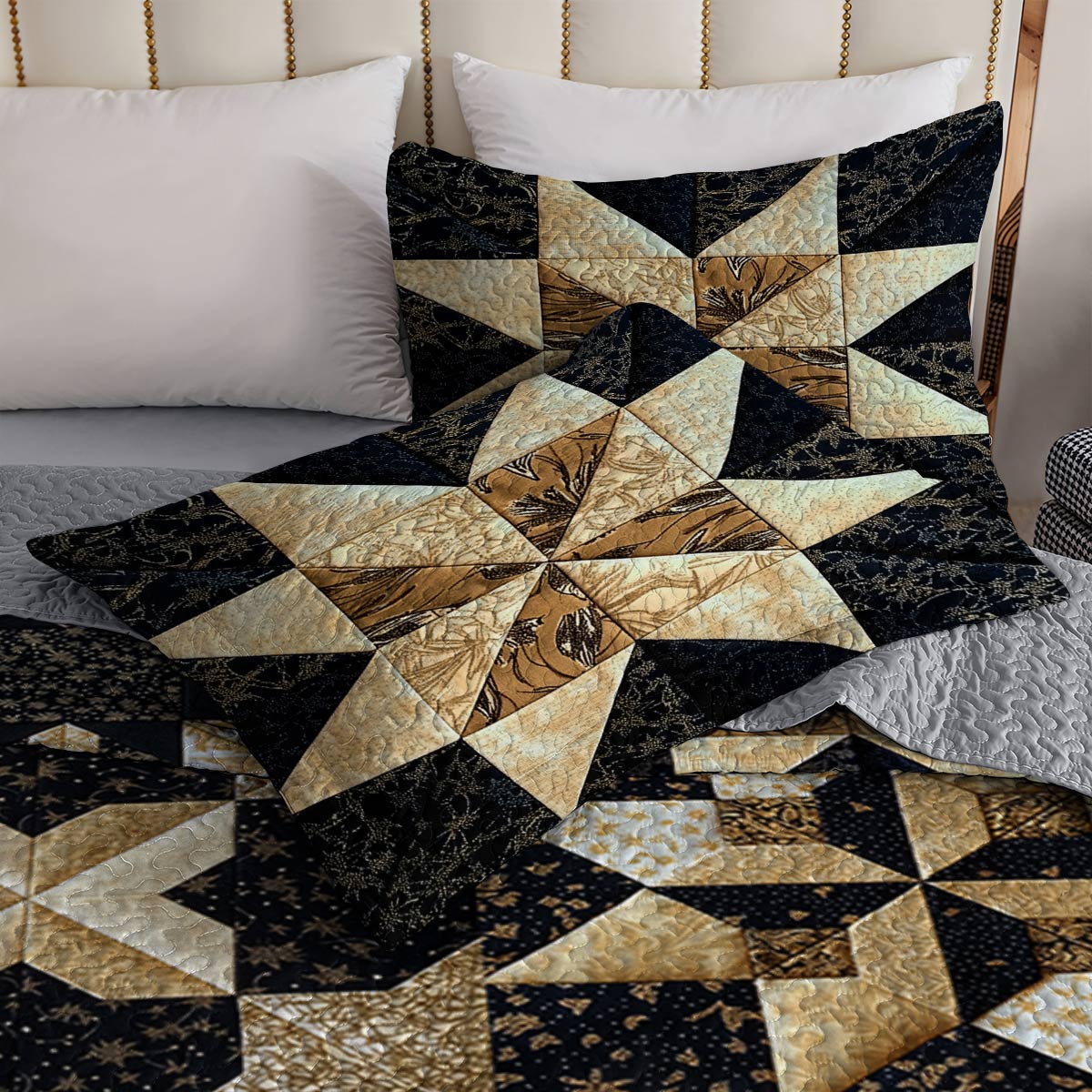 Shineful All Season Quilt 3-Piece Set Luxury Blocks