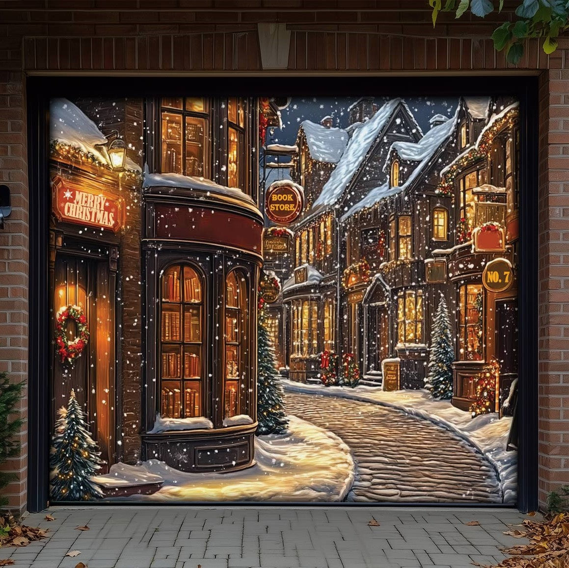 Shineful Garage Door Banner Decoration Literary Lane