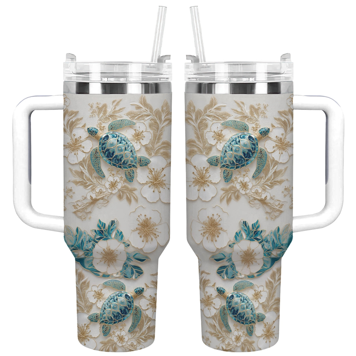 Shineful Tumbler Sea Turtle Bloom