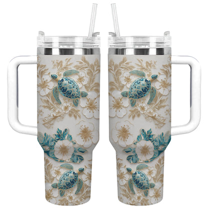 Shineful Tumbler Sea Turtle Bloom