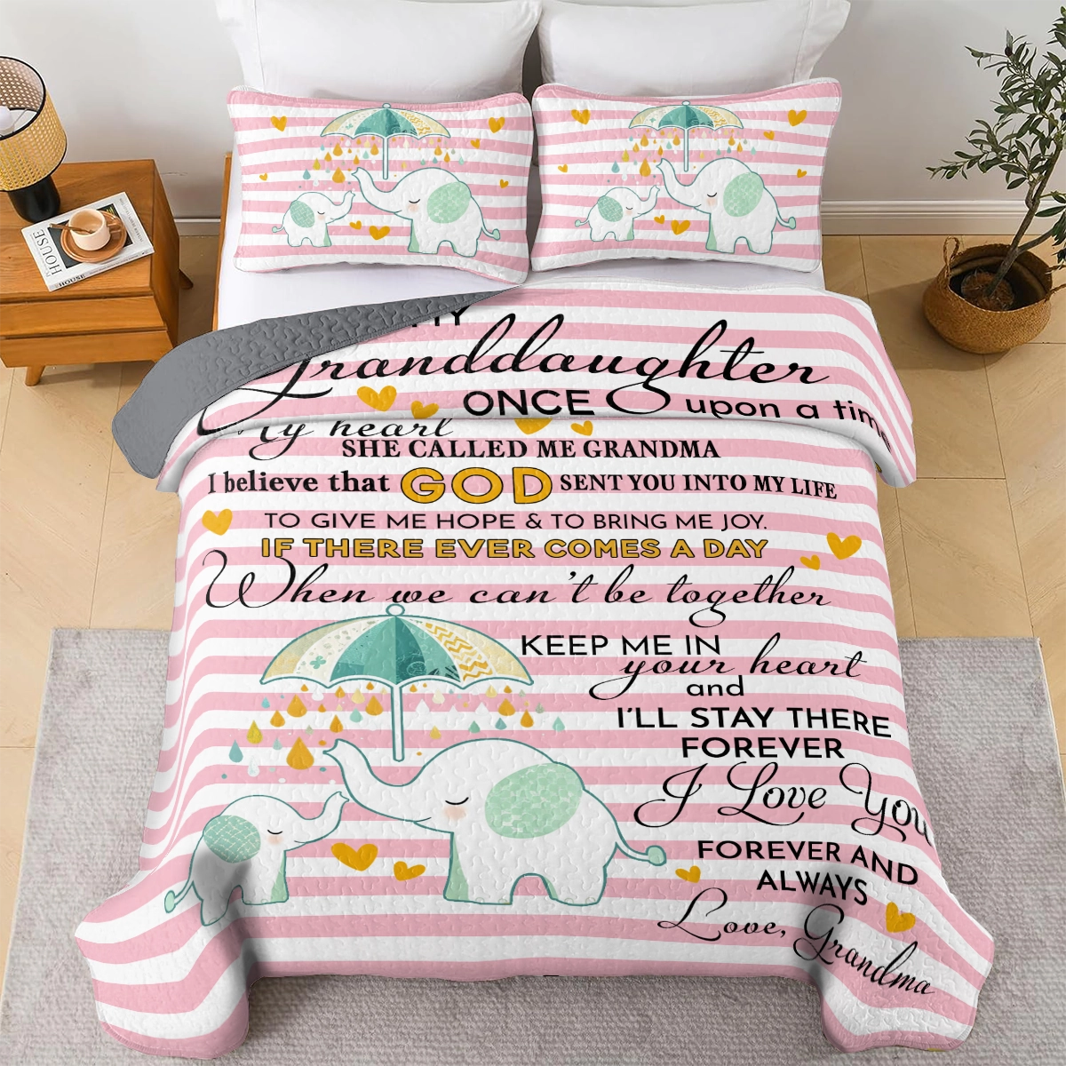 Shineful All Season Quilt 3-Piece Set Grandma's Love