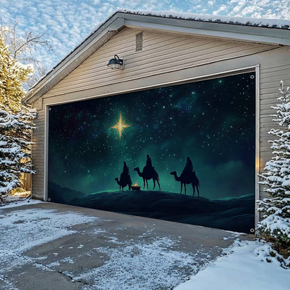 Shineful Garage Door Banner Decoration Starlit Journey