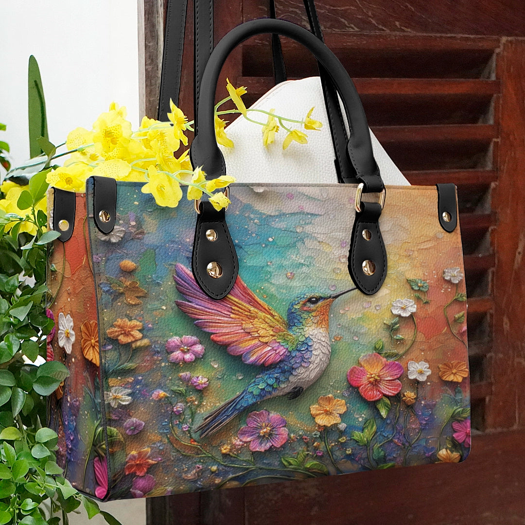 Shineful Leather Bag Hummingbird Haven